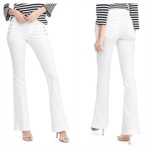 Banana Republic White Denim Sailor Jeans